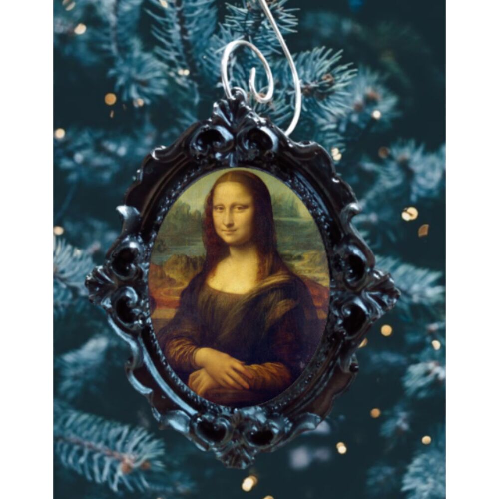 Mona Lisa Christmas Tree Ornament Leonardo DaVinci Painting 1503